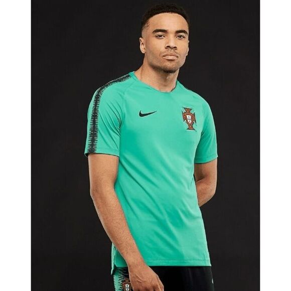 Nike Portugal 2018 Squad Jersey Kinetic Green Black Mens Size Small D - Picture 1 of 7